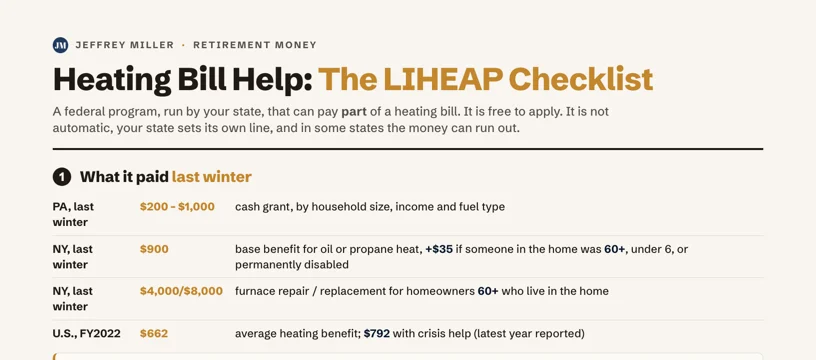 LIHEAP heating bill help checklist preview